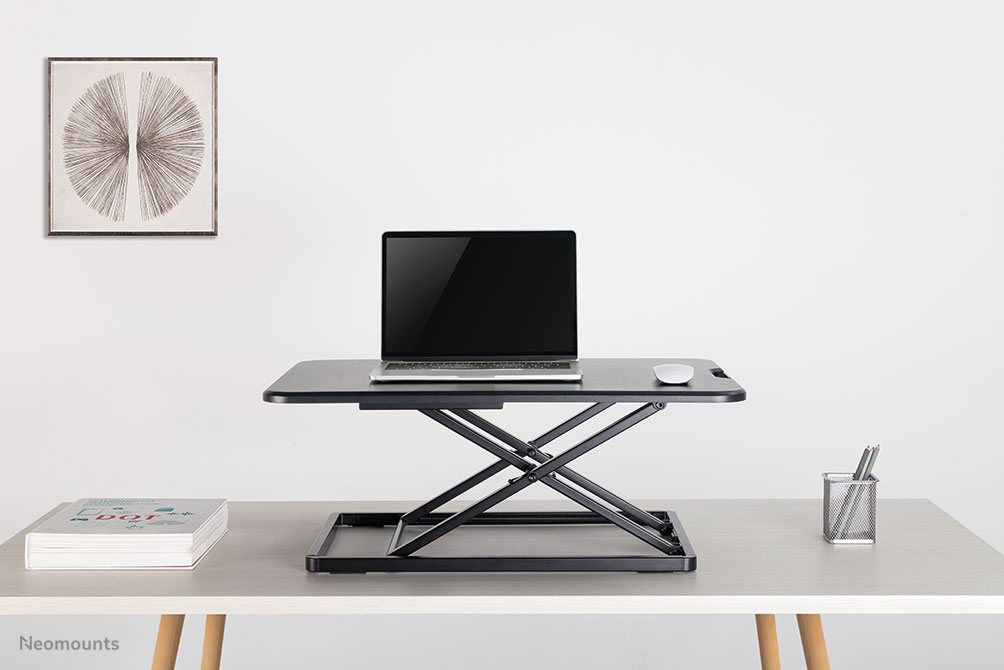 Neomounts sit-stand workstation